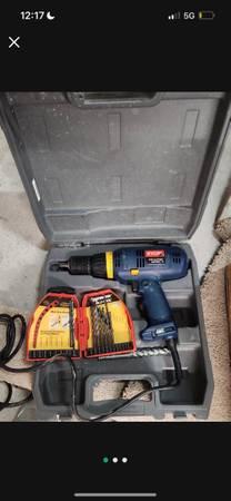 Ryobi Corded Drill, Carrying Case and 2 Cases of Drill Bits.jpg