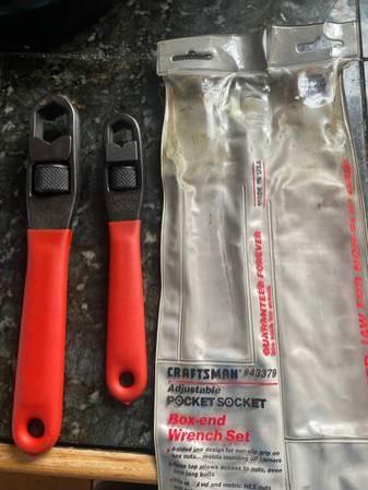 Craftsman 43379 Adjustable Pocket Socket Box-End Wrench Set 8