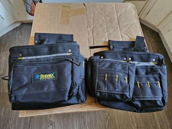 2 Pieces Bravex Durapocket Black Tool Bag Belt Bag With Pockets.jpg